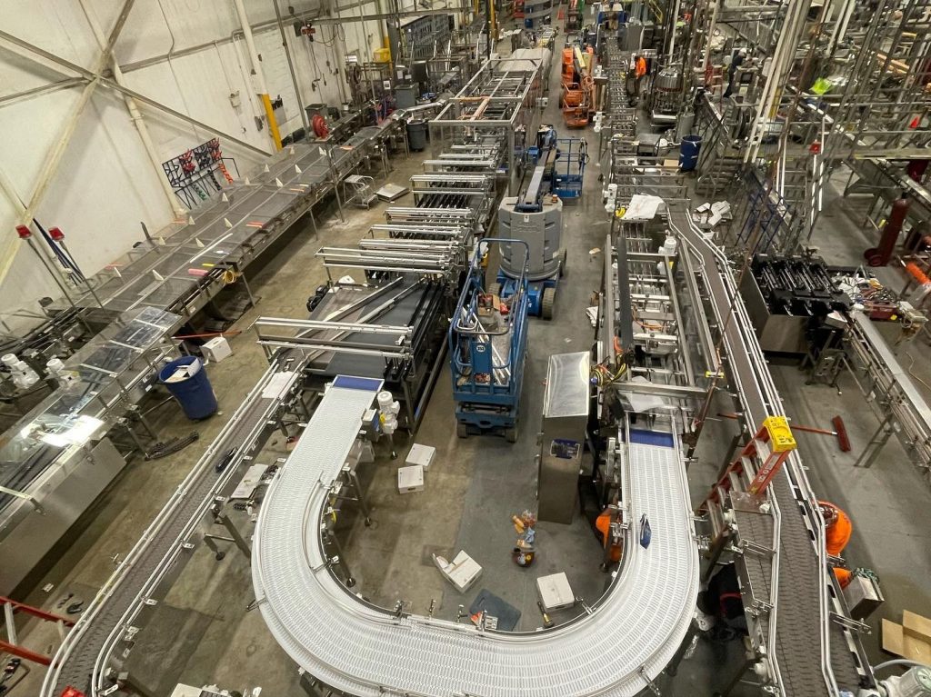 Food and beverage assembly line